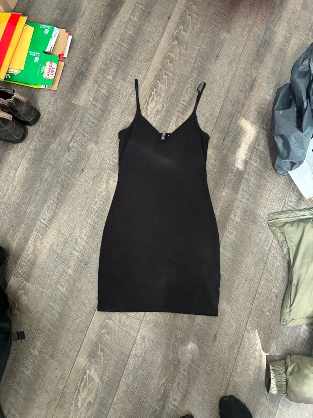 H&M Black Spaghetti Strap Mini Dress